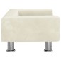 vidaXL Hundebett Creme 50x40x26,5 cm Samt vidaXL Hundebett Creme 50x40x26,5 cm Samt