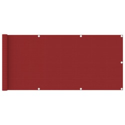 vidaXL Balkon-Sichtschutz Rot 75x400 cm HDPE 