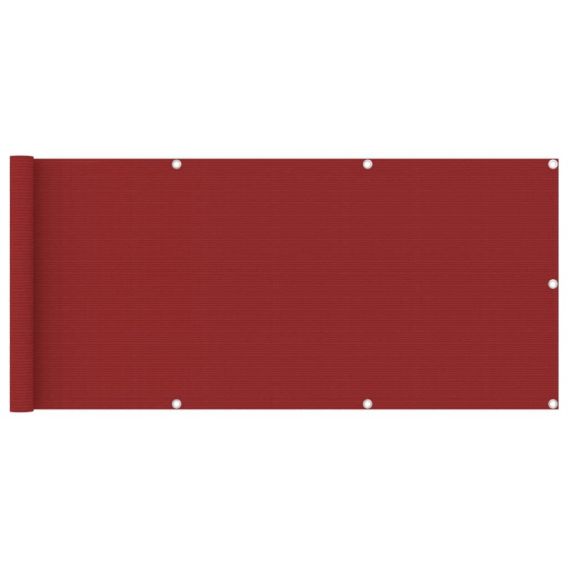 vidaXL Balkon-Sichtschutz Rot 75x400 cm HDPE vidaXL Balkon-Sichtschutz Rot 75x400 cm HDPE
