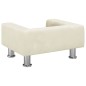 vidaXL Hundebett Creme 50x40x26,5 cm Samt vidaXL Hundebett Creme 50x40x26,5 cm Samt