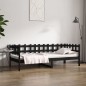 vidaXL Tagesbett Schwarz 90x190 cm Massivholz Kiefer vidaXL Tagesbett Schwarz 90x190 cm Massivholz Kiefer