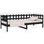 vidaXL Tagesbett Schwarz 90x190 cm Massivholz Kiefer vidaXL Tagesbett Schwarz 90x190 cm Massivholz Kiefer