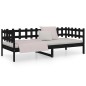 vidaXL Tagesbett Schwarz 90x190 cm Massivholz Kiefer vidaXL Tagesbett Schwarz 90x190 cm Massivholz Kiefer