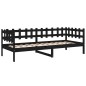 vidaXL Tagesbett Schwarz 90x190 cm Massivholz Kiefer vidaXL Tagesbett Schwarz 90x190 cm Massivholz Kiefer