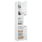 vidaXL Badschrank Hochglanz-Weiß 32x34x188,5 cm Holzwerkstoff vidaXL Badschrank Hochglanz-Weiß 32x34x188,5 cm Holzwerkstoff