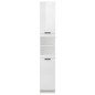 vidaXL Badschrank Hochglanz-Weiß 32x34x188,5 cm Holzwerkstoff vidaXL Badschrank Hochglanz-Weiß 32x34x188,5 cm Holzwerkstoff