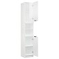vidaXL Badschrank Hochglanz-Weiß 32x34x188,5 cm Holzwerkstoff vidaXL Badschrank Hochglanz-Weiß 32x34x188,5 cm Holzwerkstoff