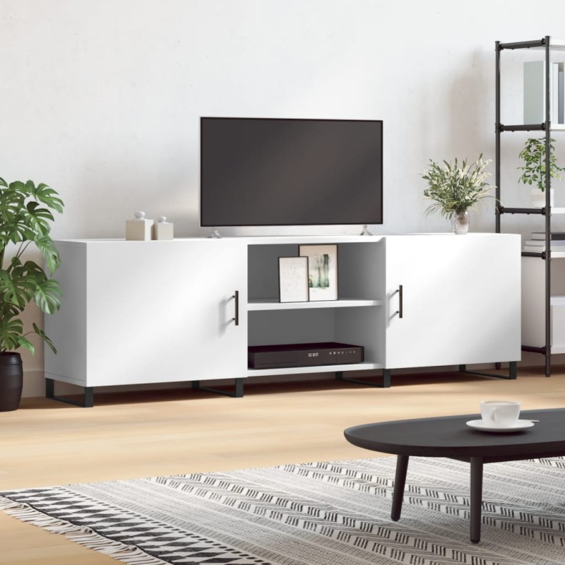 vidaXL TV-Schrank Weiß 150x30x50 cm Holzwerkstoff vidaXL TV-Schrank Weiß 150x30x50 cm Holzwerkstoff
