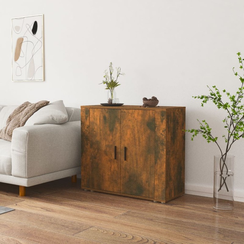 vidaXL Sideboard Räuchereiche 80x33x70 cm Holzwerkstoff vidaXL Sideboard Räuchereiche 80x33x70 cm Holzwerkstoff