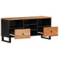 vidaXL TV-Schrank 100x33x46 cm Massivholz Akazie und Holzwerkstoff vidaXL TV-Schrank 100x33x46 cm Massivholz Akazie und Holzwerkstoff