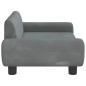 vidaXL Hundebett Dunkelgrau 70x45x33 cm Samt vidaXL Hundebett Dunkelgrau 70x45x33 cm Samt