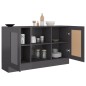 vidaXL Sideboard Hochglanz-Grau 120x30,5x70 cm Holzwerkstoff vidaXL Sideboard Hochglanz-Grau 120x30,5x70 cm Holzwerkstoff