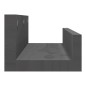 vidaXL Wandregale 2 Stk. Grau 50x12x9 cm Massivholz Kiefer vidaXL Wandregale 2 Stk. Grau 50x12x9 cm Massivholz Kiefer