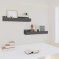 vidaXL Wandregale 2 Stk. Grau 50x12x9 cm Massivholz Kiefer vidaXL Wandregale 2 Stk. Grau 50x12x9 cm Massivholz Kiefer