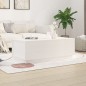 vidaXL Couchtisch Weiß 100x50x35 cm Massivholz Kiefer vidaXL Couchtisch Weiß 100x50x35 cm Massivholz Kiefer