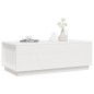 vidaXL Couchtisch Weiß 100x50x35 cm Massivholz Kiefer vidaXL Couchtisch Weiß 100x50x35 cm Massivholz Kiefer