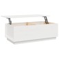 vidaXL Couchtisch Weiß 100x50x35 cm Massivholz Kiefer vidaXL Couchtisch Weiß 100x50x35 cm Massivholz Kiefer