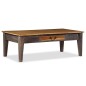 vidaXL Couchtisch Massivholz Vintage 118 x 60 x 40 cm vidaXL Couchtisch Massivholz Vintage 118 x 60 x 40 cm