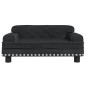 Hundebett Schwarz 70x45x30 cm Samt Hundebett Schwarz 70x45x30 cm Samt