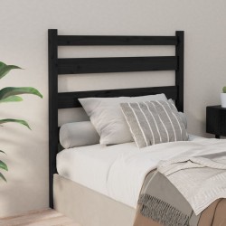 vidaXL Kopfteil Schwarz 96x4x100 cm Massivholz Kiefer