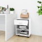 vidaXL Rollschrank Hochglanz-Weiß 46x36x59 cm Holzwerkstoff vidaXL Rollschrank Hochglanz-Weiß 46x36x59 cm Holzwerkstoff