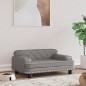 Hundebett Grau 70x45x30 cm Kunstleder Hundebett Grau 70x45x30 cm Kunstleder