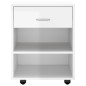 vidaXL Rollschrank Hochglanz-Weiß 46x36x59 cm Holzwerkstoff vidaXL Rollschrank Hochglanz-Weiß 46x36x59 cm Holzwerkstoff