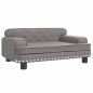 Hundebett Grau 70x45x30 cm Kunstleder Hundebett Grau 70x45x30 cm Kunstleder