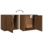 vidaXL Wand-Nachttisch Braun Eichen-Optik 50x30x47 cm vidaXL Wand-Nachttisch Braun Eichen-Optik 50x30x47 cm