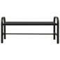 vidaXL Gartenbank 124,5 cm Stahl und WPC Schwarz vidaXL Gartenbank 124,5 cm Stahl und WPC Schwarz