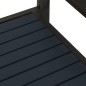 vidaXL Gartenbank 124,5 cm Stahl und WPC Schwarz vidaXL Gartenbank 124,5 cm Stahl und WPC Schwarz