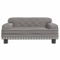 Hundebett Grau 70x45x30 cm Kunstleder Hundebett Grau 70x45x30 cm Kunstleder