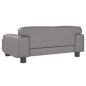 Hundebett Grau 70x45x30 cm Kunstleder Hundebett Grau 70x45x30 cm Kunstleder
