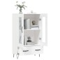 vidaXL Highboard Weiß 69,5x31x115 cm Holzwerkstoff vidaXL Highboard Weiß 69,5x31x115 cm Holzwerkstoff