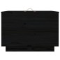 vidaXL Aufbewahrungsboxen mit Deckeln 3 Stk. Schwarz Massivholz Kiefer vidaXL Aufbewahrungsboxen mit Deckeln 3 Stk. Schwarz Massivholz Kiefer