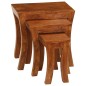 vidaXL 3-tlg. Satztisch-Set Massivholz Akazie 50x35x50 cm Braun vidaXL 3-tlg. Satztisch-Set Massivholz Akazie 50x35x50 cm Braun