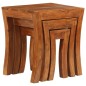 vidaXL 3-tlg. Satztisch-Set Massivholz Akazie 50x35x50 cm Braun vidaXL 3-tlg. Satztisch-Set Massivholz Akazie 50x35x50 cm Braun