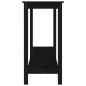 vidaXL Konsolentisch Schwarz 110x40x80 cm Massivholz Kiefer vidaXL Konsolentisch Schwarz 110x40x80 cm Massivholz Kiefer