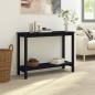 vidaXL Konsolentisch Schwarz 110x40x80 cm Massivholz Kiefer vidaXL Konsolentisch Schwarz 110x40x80 cm Massivholz Kiefer