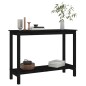 vidaXL Konsolentisch Schwarz 110x40x80 cm Massivholz Kiefer vidaXL Konsolentisch Schwarz 110x40x80 cm Massivholz Kiefer