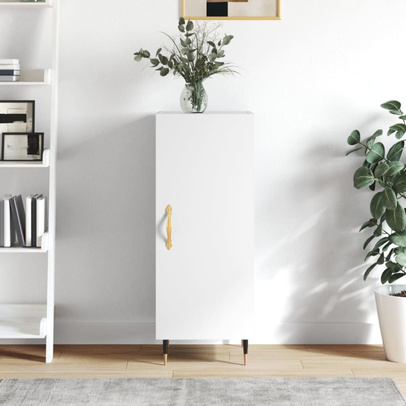 vidaXL Sideboard Weiß 34,5x34x90 cm Holzwerkstoff vidaXL Sideboard Weiß 34,5x34x90 cm Holzwerkstoff