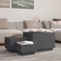 vidaXL Aufbewahrungsboxen mit Deckeln 3 Stk. Grau Massivholz Kiefer vidaXL Aufbewahrungsboxen mit Deckeln 3 Stk. Grau Massivholz Kiefer