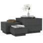 vidaXL Aufbewahrungsboxen mit Deckeln 3 Stk. Grau Massivholz Kiefer vidaXL Aufbewahrungsboxen mit Deckeln 3 Stk. Grau Massivholz Kiefer