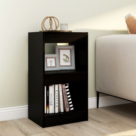 vidaXL Bücherregal/Raumteiler Schwarz 40×30×72cm