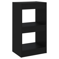 vidaXL Bücherregal/Raumteiler Schwarz 40×30×72cm