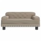 vidaXL Hundebett Cappuccino-Braun 70x45x30 cm Kunstleder vidaXL Hundebett Cappuccino-Braun 70x45x30 cm Kunstleder