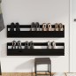 vidaXL Wand-Schuhregale 2 Stk. Schwarz 110x9x23 cm Massivholz Kiefer vidaXL Wand-Schuhregale 2 Stk. Schwarz 110x9x23 cm Massivholz Kiefer