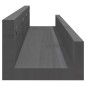 vidaXL Wandregale 2 Stk. Grau 80x12x9 cm Massivholz Kiefer vidaXL Wandregale 2 Stk. Grau 80x12x9 cm Massivholz Kiefer