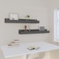 vidaXL Wandregale 2 Stk. Grau 80x12x9 cm Massivholz Kiefer vidaXL Wandregale 2 Stk. Grau 80x12x9 cm Massivholz Kiefer