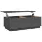 vidaXL Couchtisch Grau 100x50x35 cm Massivholz Kiefer vidaXL Couchtisch Grau 100x50x35 cm Massivholz Kiefer